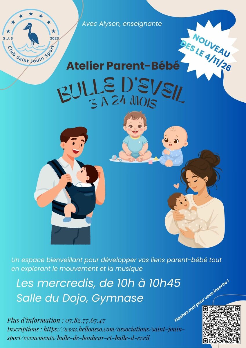 Deux nouvelles activités à Saint Jouin : Bulle d'éveil 3-24 mois