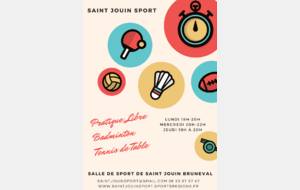 Affiche Sports Libres Saison 2025-2026